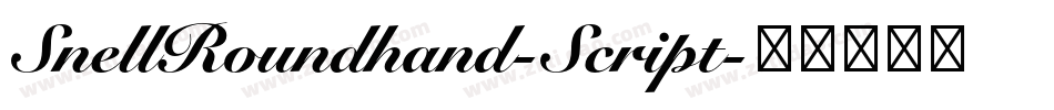 SnellRoundhand-Script字体转换