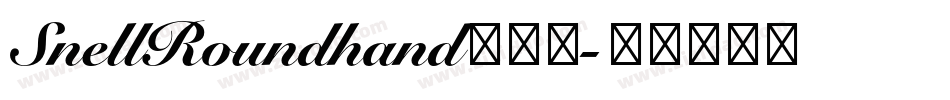 SnellRoundhand手机版字体转换