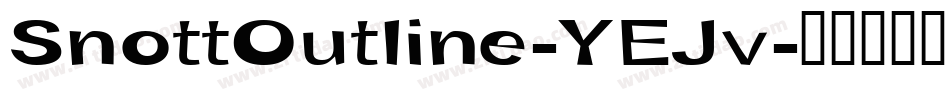 SnottOutline-YEJv字体转换