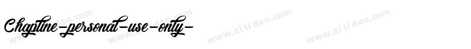 Chapline-personal-use-only字体转换