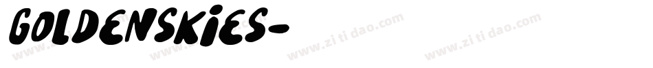 GoldenSkies字体转换