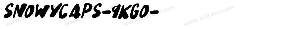 SnowyCaps-9Kg0字体转换