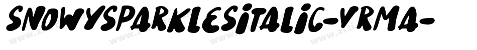 SnowySparklesItalic-vrMA字体转换