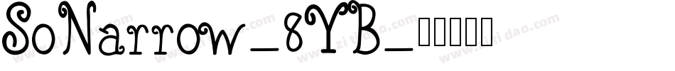 SoNarrow-8YB字体转换