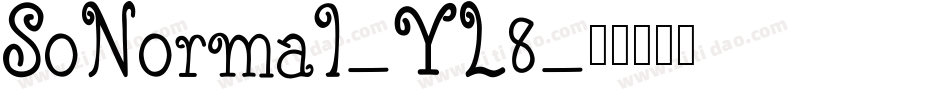 SoNormal-YL8字体转换