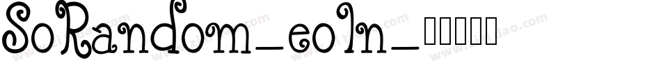 SoRandom-eoln字体转换