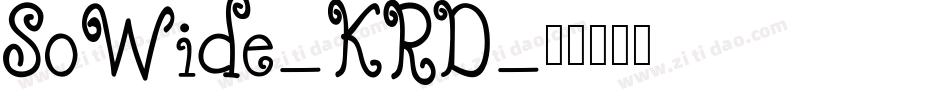SoWide-KRD字体转换