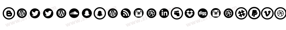 BottonsSocialMedia-4VA9字体转换