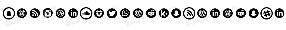 SocialNetworksColors-lwOZ字体转换