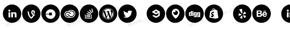 CircleD_Font_by_CrazyForMusic字体转换