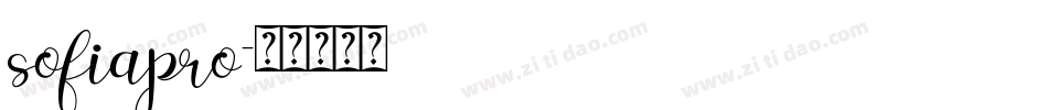 sofiapro字体转换