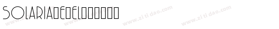 Solaria-e8el字体转换