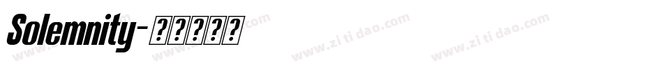 Solemnity字体转换