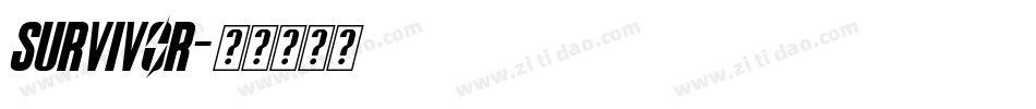 SURVIVOR字体转换