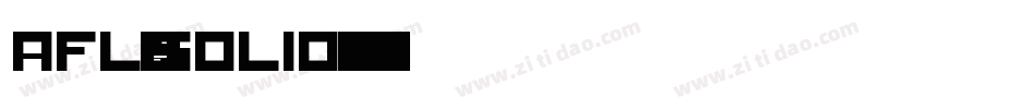 AFL_Solid字体转换