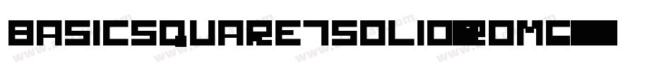BasicSquare7Solid-Rom6字体转换
