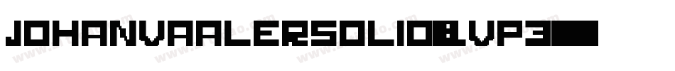 JohanvaalerSolid-Lvp3字体转换