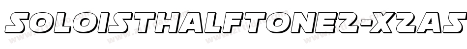 SoloistHalftone2-x2a5字体转换