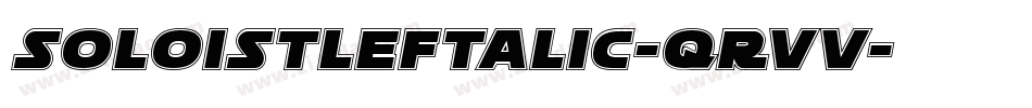 SoloistLeftalic-qRvV字体转换