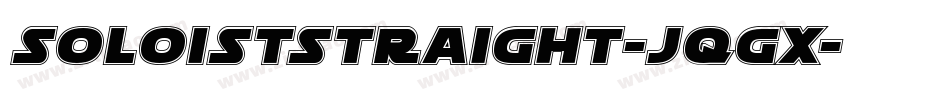 SoloistStraight-Jqgx字体转换