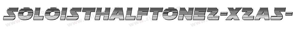 SoloistHalftone2-x2a5字体转换