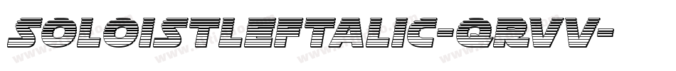SoloistLeftalic-qRvV字体转换