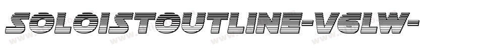 SoloistOutline-V6lw字体转换