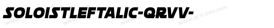 SoloistLeftalic-qRvV字体转换