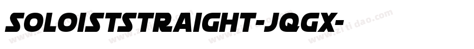 SoloistStraight-Jqgx字体转换