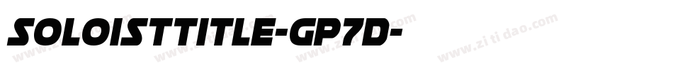 SoloistTitle-Gp7D字体转换