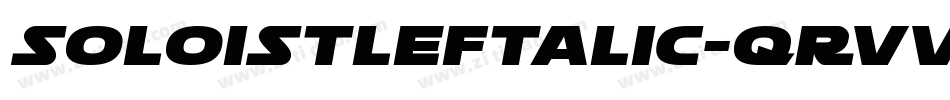 SoloistLeftalic-qRvV字体转换