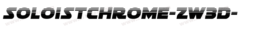 SoloistChrome-zw3D字体转换