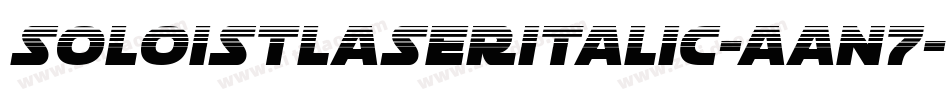 SoloistLaserItalic-Aan7字体转换