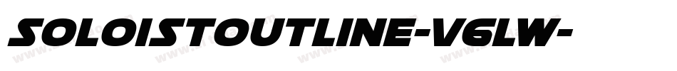 SoloistOutline-V6lw字体转换