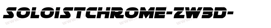 SoloistChrome-zw3D字体转换