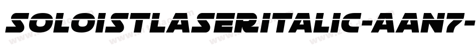 SoloistLaserItalic-Aan7字体转换