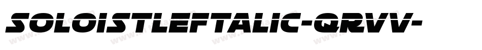 SoloistLeftalic-qRvV字体转换