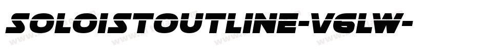 SoloistOutline-V6lw字体转换
