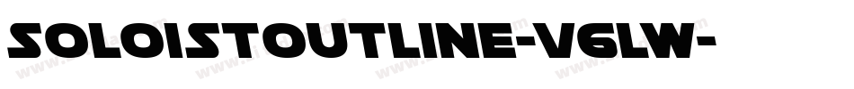 SoloistOutline-V6lw字体转换