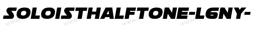 SoloistHalftone-l6ny字体转换