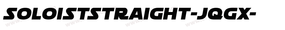 SoloistStraight-Jqgx字体转换