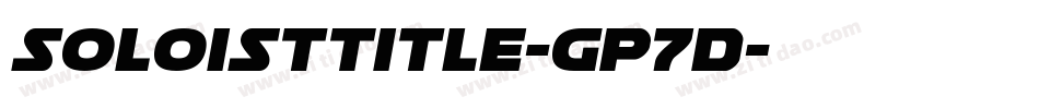 SoloistTitle-Gp7D字体转换