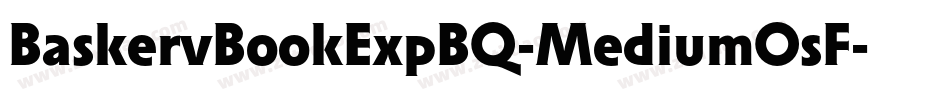 BaskervBookExpBQ-MediumOsF字体转换