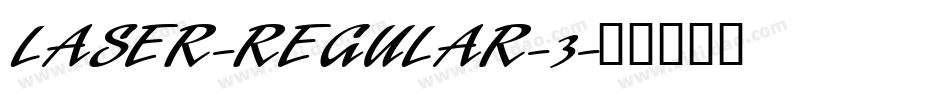 LASER-REGULAR-3字体转换