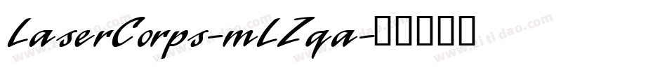 LaserCorps-mLZqa字体转换