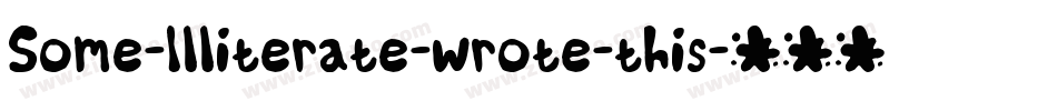 Some-Illiterate-wrote-this字体转换
