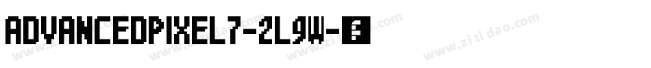 AdvancedPixel7-2L9W字体转换
