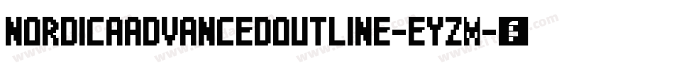 NordicaAdvancedOutline-eYZm字体转换
