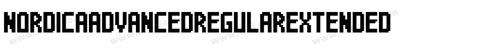 NordicaAdvancedRegularExtended-a1xK字体转换