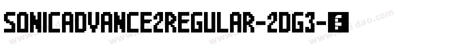 SonicAdvance2Regular-2Dg3字体转换